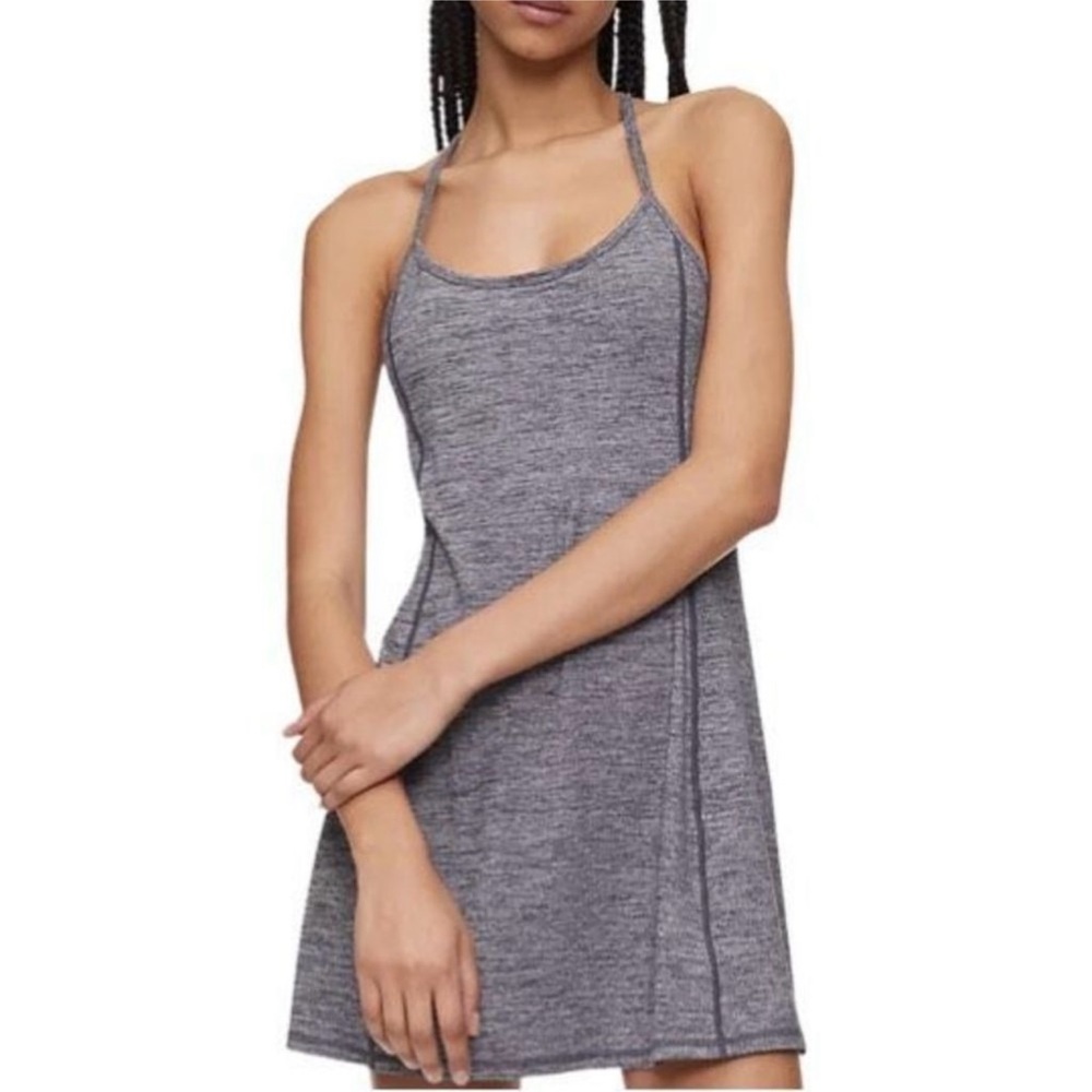 NWT Calvin Klein Performance Exercise Dress Sz XL Gray Black Heather Racerback